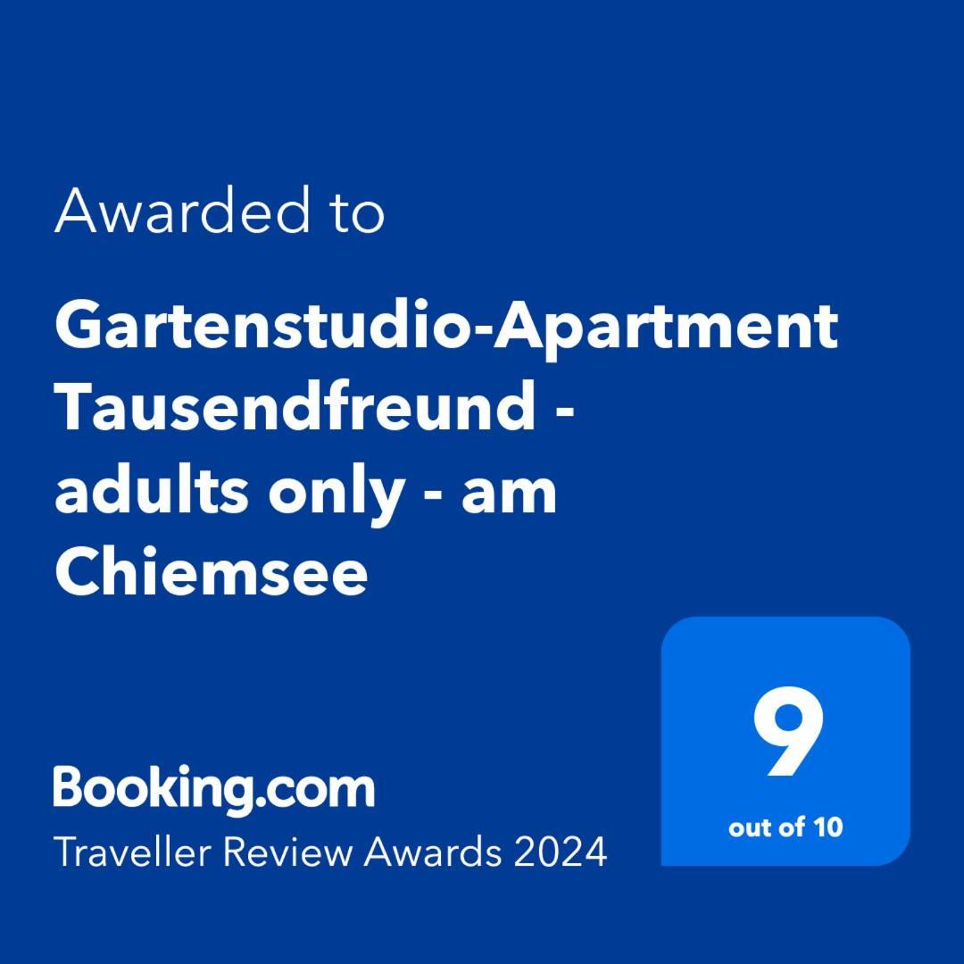 Gartenstudio-Apartment Tausendfreund - Adults Only - Am Chiemsee Breitbrunn am Chiemsee Bagian luar foto